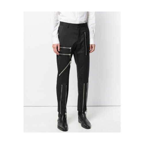 27-44 New 2020 Mens clothing GD fashion Slim pants zipper pants pants Haren personality plus size singer costumes