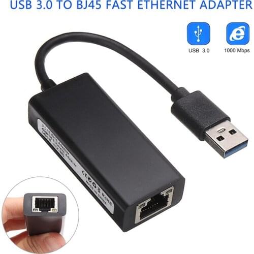 New Arrival 1pc Wired USB 3.0 To Gigabit Ethernet RJ45 LAN 1000Mbps Network Adapter Ethernet Network Card For PC