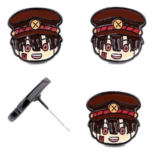 Wholesale 5 Pcs Toilet Bound Hanako Kun Earrings Japanese Anime Figue Yugi Amane Zinc Alloy Ear Rings for Women Men Jewelry Gift