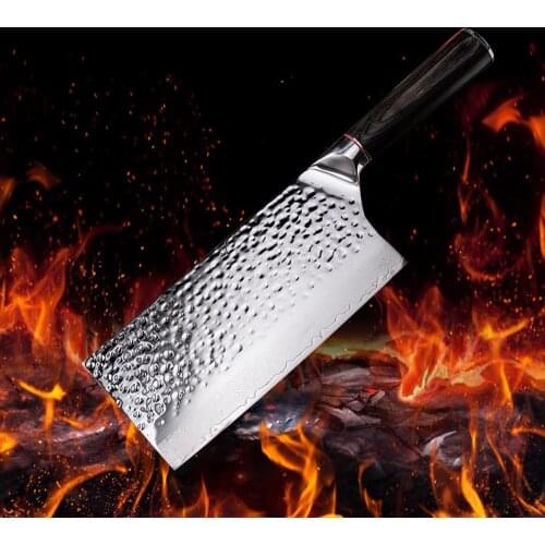Damascus Steel Nakiri Chef Knife VG10 Chinese clever Damascus Knives Sharp Slicing Steak kitchen knife Kitchen Cutlery Cleaver