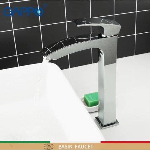 GAPPO Tall basin faucets brass Bathroom sink faucet water mixer Deck Mounted Bath tap Waterfall Faucet taps torneira do anheiro