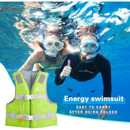 Outdoor Rafting Life Jacket For Kids And Adult Swimming Snorkeling Wear Fishing Suit Drifting Suit Safety Protection Supplies