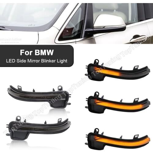 2PCS LED Dynamic Turn Signal Light Side Mirror Lamp For BMW X2/F39 Z4/G29 Sequential Flowing Water Blinker