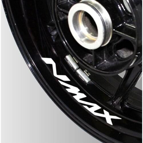 New Motorcycle Reflective wheel Tire logo creative stickers rim inner Decorative waterproof decals for YAMAHA NMAX 155 125 n max