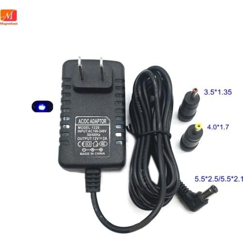 12v 1.5A 2a Switching Power Supply Charger 12v Power Supply 1.5a - 2a 24W AC DC Adapter 300cm cable long + 2 dc connector