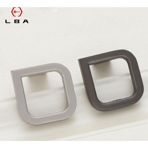 Zinc Alloy Decorative Furniture Knobs Wardrobe Bookcase Shoe Cabinet Wall Mounted Hidden Big Home Drawer Flush Handle