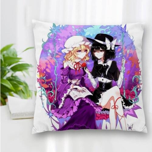 Hot Sale Custom Anime Maribel Hearn Square Pillowcase Zipper Pillowcase Living Room Bedroom Multi-Size 35x35cm 40x40cm