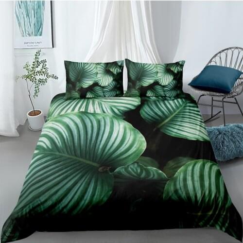 3D Plant Design Duvet Cover Sets Bedding Sets Quilt Covers and Pillow Cases 173*230 230*230 265*230 180*210 Custom Bedding sets