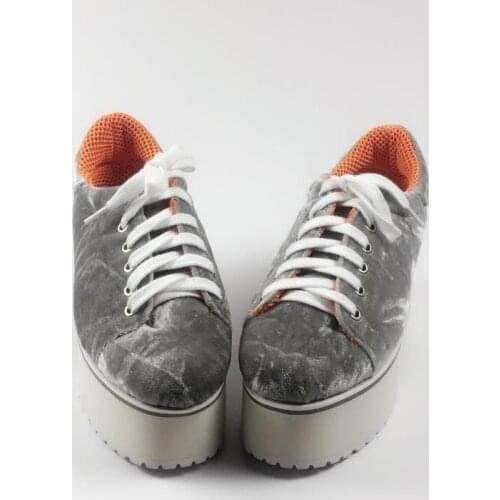 Princess sweet lolita shoes Autumn and winter high quality High velvet gray thick shoes and climbing shoes fashion women an5848