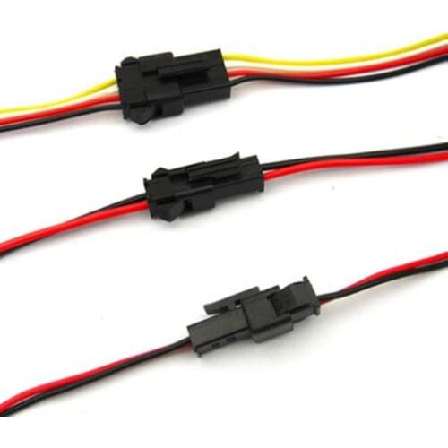 Male female plug in LED power line SM terminal line air plug in connector electronic terminal 20cm (5 sets)