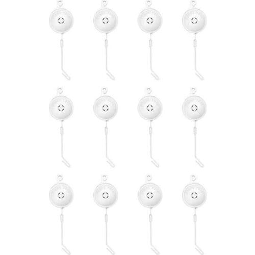New 12PC Adjustable Plant Yo-Yo Hook High Tenacity Nylon Rope and Stopper Hook Support Fruit and Vegetable Stems and Leaves