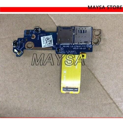 Power Button Board SIM SD Card For Dell Latitude 11 5175 5179 Tablet LS-C791P 0V242J cn-0V242J with cable