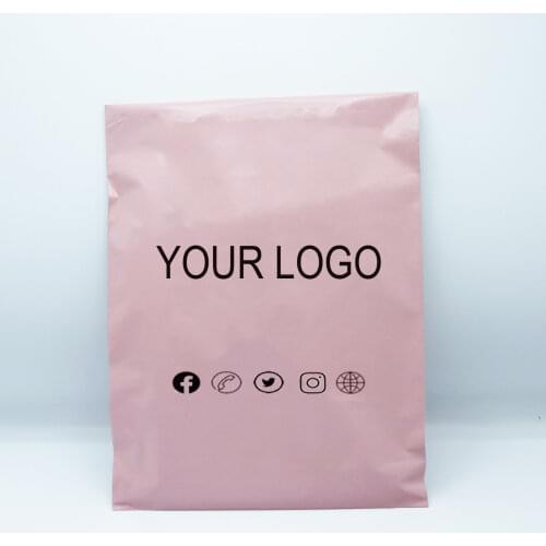 50pcs Custom Shipping Bag Poly Mailers Courier Bag Poly Shipping Mailing Colorful Packaging Parcel Storage Custom Logo Brand Bag