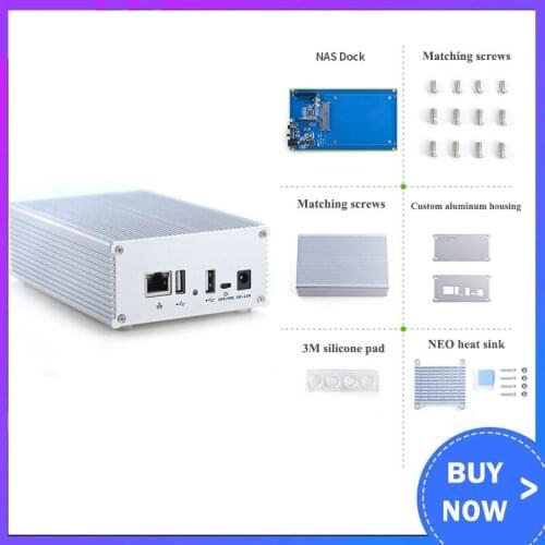 Single Disk 2.5 Network Storage Server NAS DIY Deity, Gigabit Network BT/PT Download All Aluminum Metal for NanoPi NEO / NEO2