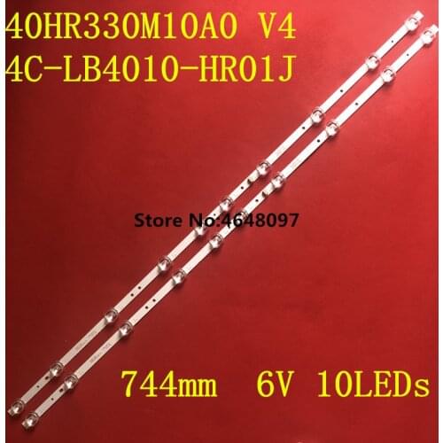 2 pcs/set LED backlight Strip for TCL 40S6500FS 40S6500 40F6F 40L2F 40D6 10X2 40HR330M10A0 V4 4C-LB4010-HR01J