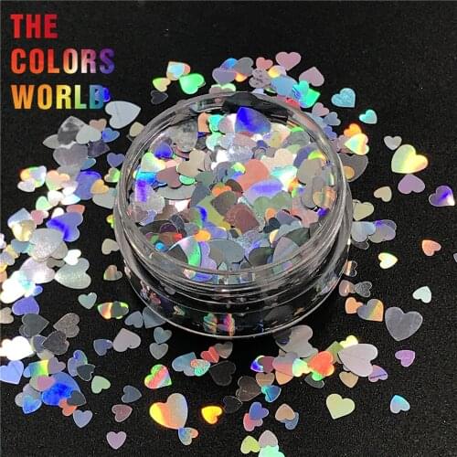 TCT-079 Laser Holographic Silver Colors Mix Shapes Nails Glitter Nails Art Decoration Body Glitter Tattoo Gel Makeup Festival