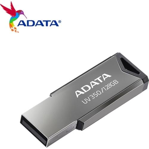 ADATA UV350 USB 3.2 Flash Drive 32GB 64GB 128GB High Speed Pen Drive Portable Metal Pendrive USB Flash Drives for PC