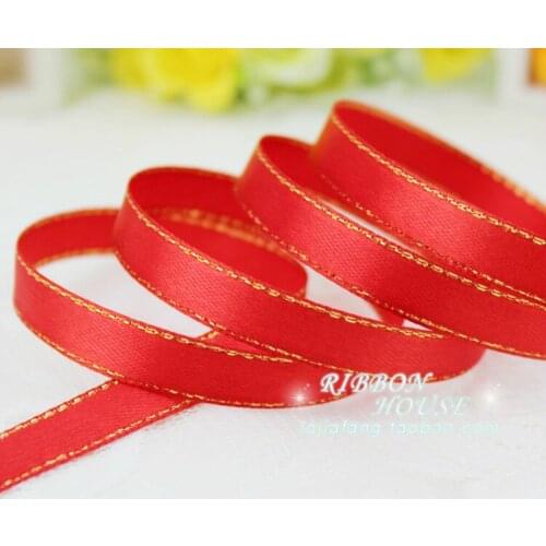 High quality 22 meters/roll 10mm Phnom penh Multicolor single face satin ribbon gift packing belt wedding decoration silk ribbon