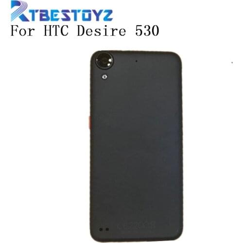 Back Cover Power + Volume Button For HTC Desire 530 D530 Rear Housing Battery Case Black White Color With Logo