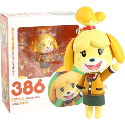Animals New Horizons 386 Shizue Isabelle Winter Ver. PVC Action Figure Collectible Model Toys
