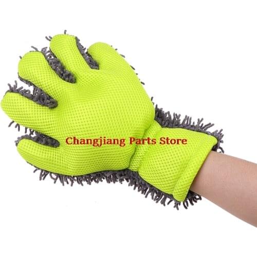 1pc Cleaning Glove Car Sponges Mitt Microfiber Interior Exterior Care Wash Tool