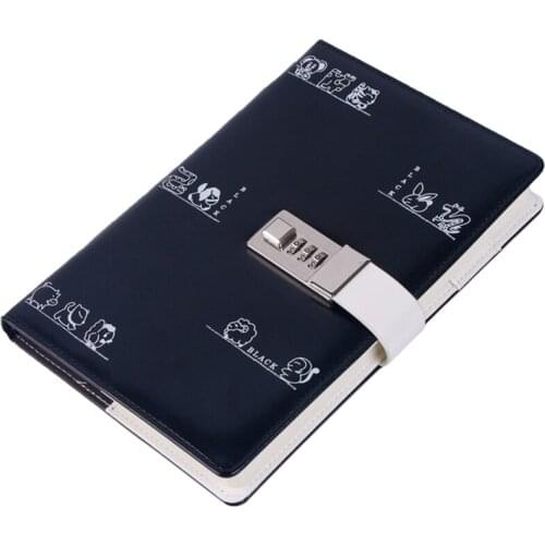 A5 Diary with Lock Planner Refill Journal Traveler Agenda Agenda Password Book