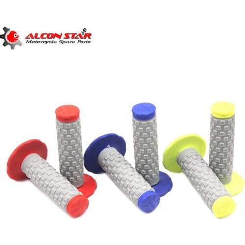 Alconstar- 7/8" Universal Handle Bar Motorcycle Handle Grips Rubber Moto GP handlebar Grips MX Pit Dirt Bike for kawasaki Racing