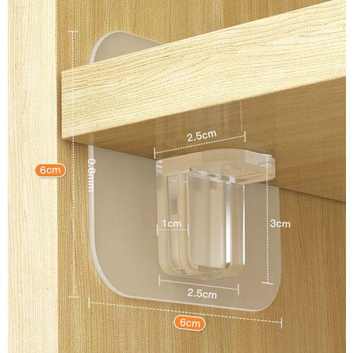 10Pcs Shelf Support Adhesive Pegs Plastic Closet Cabinet Shelf Support Clips Wall Hanger For Kitchen Bathroom Accessories
