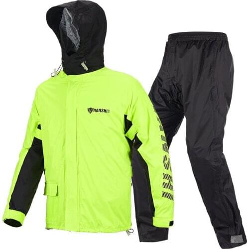 Motorcycle Riding Raincoat Set Raincoat Rainpants Split Men and Womens capa de chuva Outdoor Hiking Rain Rain Pants Split Type