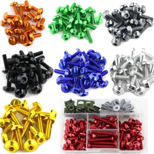 Fit For YAMAHA FZ1 FZ6 FZ8 MT01 MT-125 MT07 MT-07 FZ-07 MT09 FZ-09 MT10 MT15 XJR400 XJR1300 CNC Fairing Bolts Kit Screws Nuts