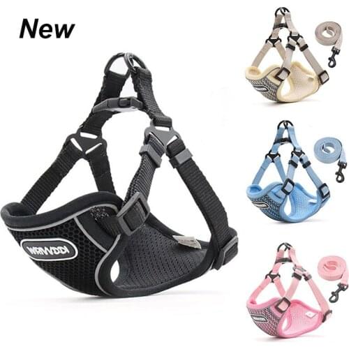 Adjustable Reflective Pet Dog Harness Dog Chest Strap Vest For Small Medium Large Dogs Outdoor Training Protective Dog Harness