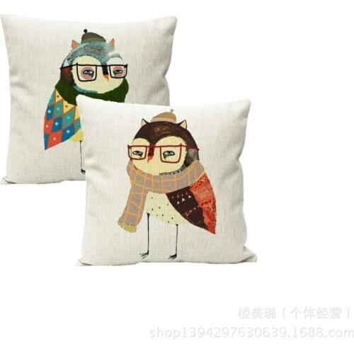 Nordic American cartoon owl ZAKKA office multifunction car cotton pillow cushion