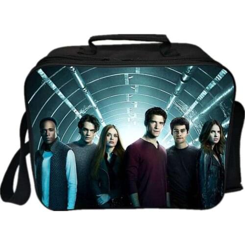 Teen Wolf Storage Bag Special Purpose Bags Canvas Lunch Bags Teen Wolf Students School Storage Bag Food Insulated Bag Waterproof