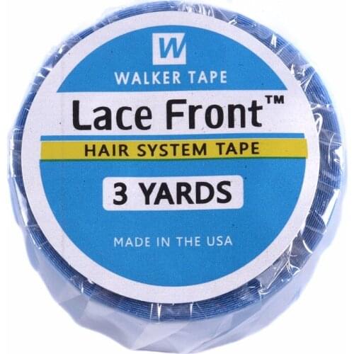 1 Inch /2.54CM * 3Yards Blue Wig Lace Front Support Double Sided Adhesive Tape For Hair Extension/Toupee/Lace Wig/Pu Extension