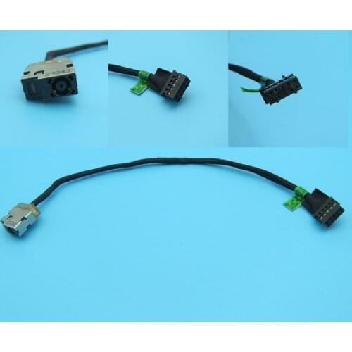 1pcs NEW DC Jack connector with cable For HP 15-J 120W 10pin 713705-YD4 713705 DC Power Jack connector with flex cable