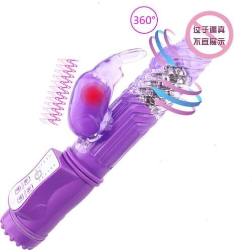 10 Speed Turn Beads 360 Rotating Sex Rabbit Vibrator G Spot Dildo Vibrators For Women Clitoris Stimulator Adult Sex Toy Sex Shop