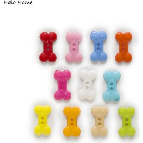 100 Pcs Top Quality Bone Sewing Scrapbooking Acrylic Buttons Decorative Card Making Clothing DIY Home Decorative 18x10mm