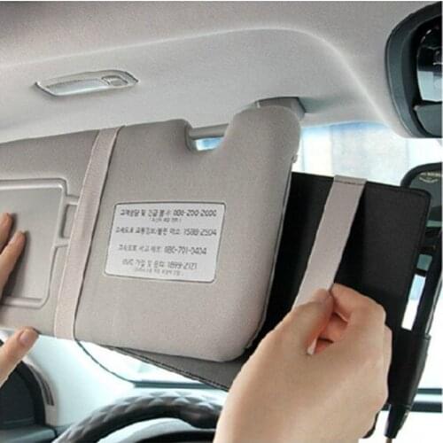 2018 NEW Multifunctional sun visor storage clip For Skoda Fabia Rapid octavia Superb Yeti Citigo
