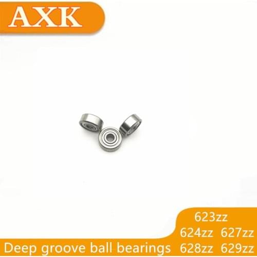 2019 Rolamentos Free Shipping Axk High Quality Abec-3 10 Pcs 623zz 624zz 627zz 628zz 629zz Miniature Deep Groove Ball Bearings