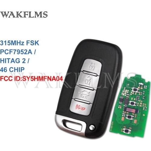 4 btns 7952Achip 315Mhz Remote Smart key For KIA Borrego Forte Optima Rio Sorento Soul Sportage 2009-2014 SY5HMFNA04