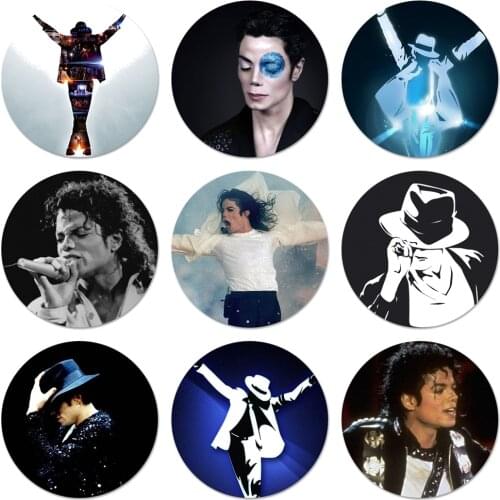 58mm michael jackson Badge Brooch Pin Accessories For Clothes Backpack Decoration gift