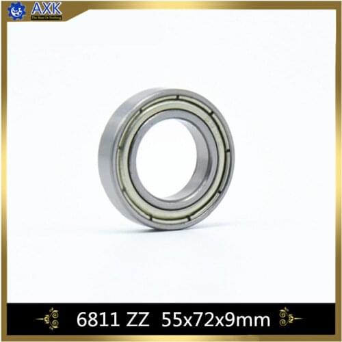 6811ZZ Bearing ABEC-1 (4PCS) 55x72x9 mm Metric Thin Section 6811 ZZ Ball Bearings 6811Z 61811ZZ