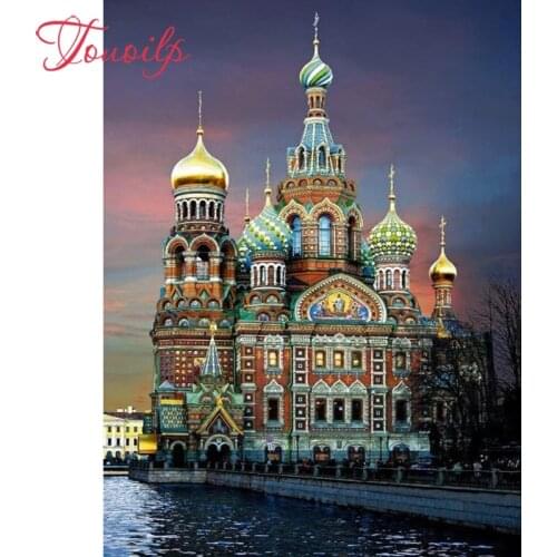 DIY 5D Diamond embroidery Diamond mosaic"Church of Our Savior on Spilled Blood" needlework spuare&round diamond painting picture