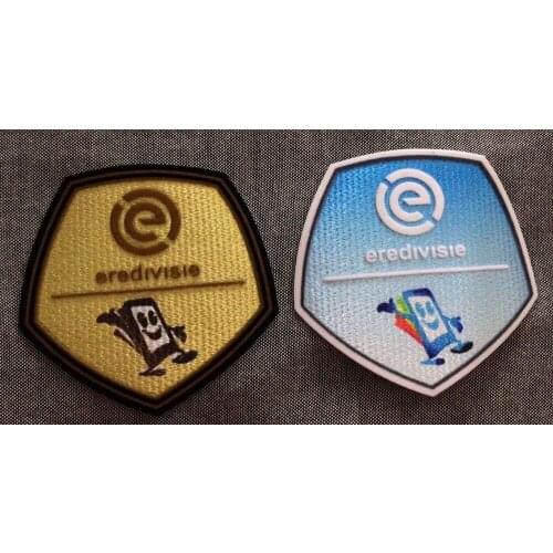 5PCS One lot Velvet Eredivisie Patch And Eredivisie Champions Patch Soccer Badge