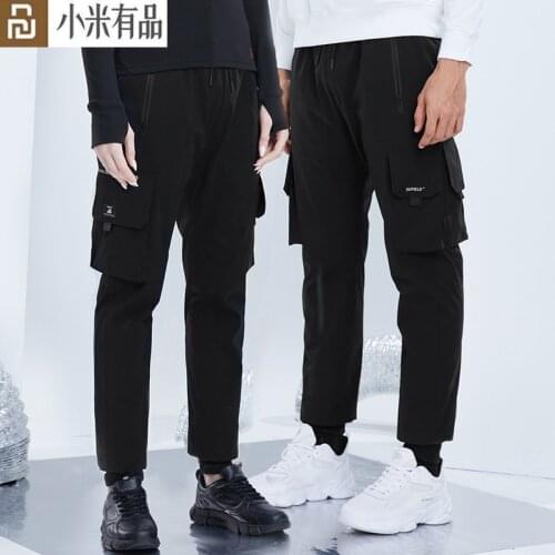 Youpin SUPIELD Aerogel Cold Resistance Hydrophobic Cargo Pants Black Trousers Men Women Fashion Streetwear Winter Warm Trousers