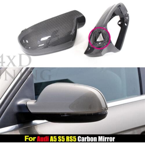 For Audi A4 B8.5 A5 S5 RS5 Side Assist 2010-2016 Replace High quality Carbon Fiber Mirror Cover