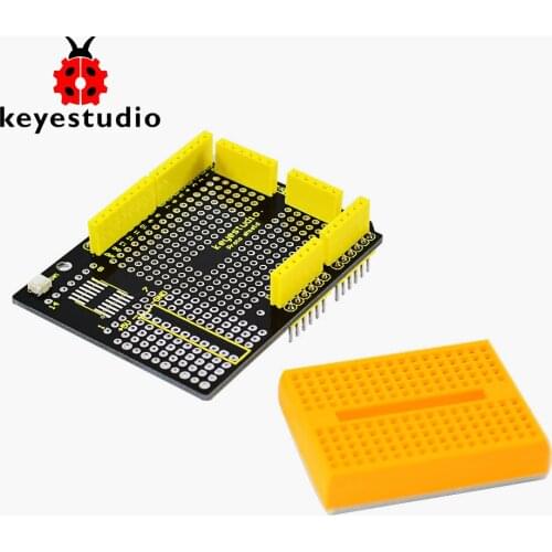 Hi-Q KeyestudioProto Shield Prototype Expansion Board with SYB-170 Mini Breadboard For ARDUINO UNO