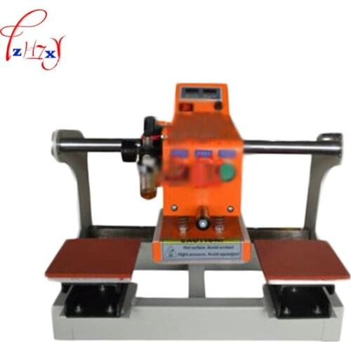HJ-QS3 Upper - Row Pneumatic Double - Station Heat Pressing Machine 15*15CM Trademark Pressing Heat Press Machine 110/220V