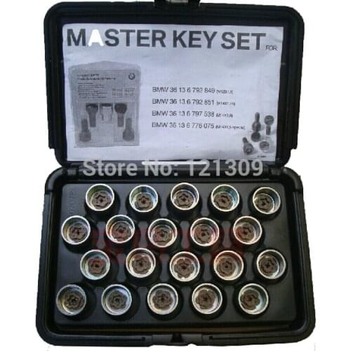 Tires Disassembly Tool Keys Master Wheel Lock Key For BMW