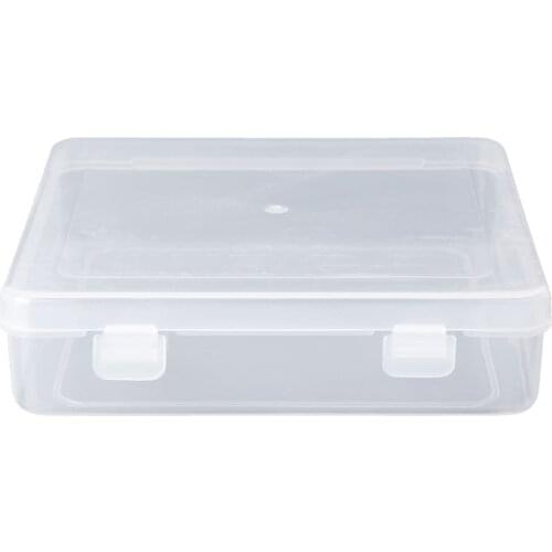 Square Transparent Plastic Jewelry Storage Boxes Beads Crafts Case Containers